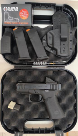 Se vende Glock 43X Mos con visor Shield Sight SMSc.
Actualmente guiada en F.
800 euros 00