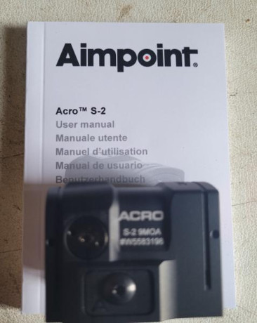 Vendo visor de punto rojo Aimpoint Acro S2 9moas nuevo no se ha llegado a montar lo compre para un rifle 00