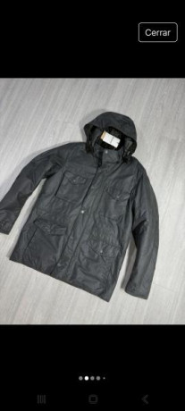 Chaqueta Barbour Sapper winter encerada verde oscuro, perfecta para cazar o estar a la intemperie en invierno,no 01
