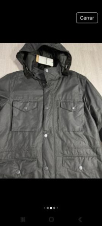 Chaqueta Barbour Sapper winter encerada verde oscuro, perfecta para cazar o estar a la intemperie en invierno,no 00
