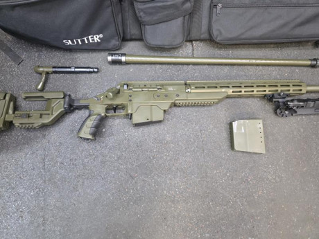 Hola 
Pongo a la venta este magnífico rifle steyr ssg m1, con dos cañones, 308 y 338...con sus cierres 01