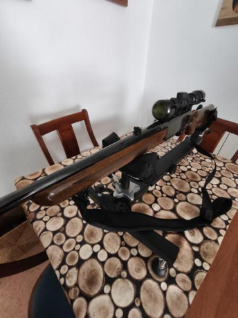 Pongo a la venta mi 7mm.RM por vaciar armero.
Está impecable de pavonado, sólo dos rayitas en culata, 00