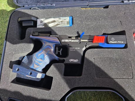 Vendo Walther GSP500 Rapid Fire. 3 meses y medio, 5 cajas de munición tiradas. Comprada en Ibergrips y 02