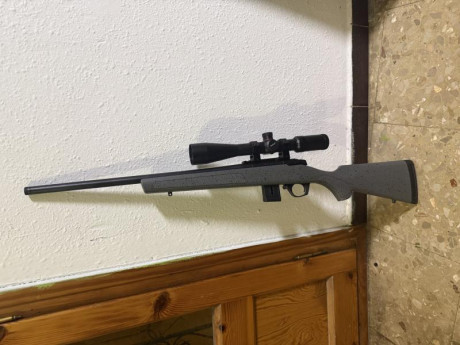 Rifle Bergara 17 hmr bmr steel más visor 6-24 solo a tirado una caja de balas 700 euros gastos de envío 02