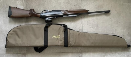 Vendo Benelli Argo E, semiautomático, 30-06, con holográfico y funda. Prácticamente nuevo. 1000€ 00