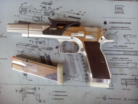 Hola.
URGE vender pistola pREBAJARÁ
 
Marca Tanfoglio
Modelo P19 S
Calibre 9 parabellum
Cañón de 6" 00
