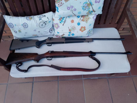 Se venden rifles por abandono de adicción.

Un mauser m03 classic luxe en 7mm rem mag con magnaport e 00