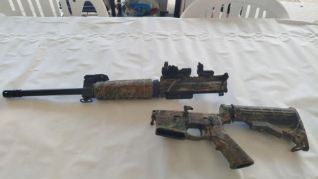 Vendo mi S&w camo 300Bk. Lo vendo por no usar , regalo funda táctica, punto rojo,alza y punto de mira, 120