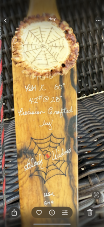 Vendo arco ZURDO “BLAC WIDOW” PSA x 42” a 28. Madera ébano color blanco y negro, con otro juego de tornillo 02