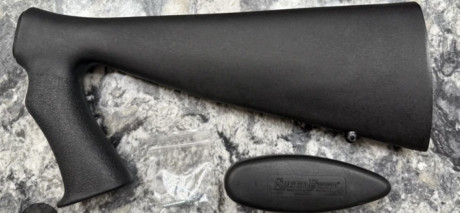 Se vende culata táctica para Mossberg 500/590 SpeedFeed IV. Nueva sin uso.
Con pistol grip. Fabricado 02