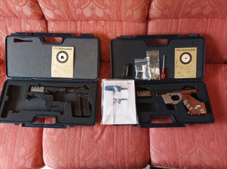 Buenas a todos.
Vendo pistola GSP EXPERT en calibre.22 con conversor del calibre.32.
La pistola y el conversor 01