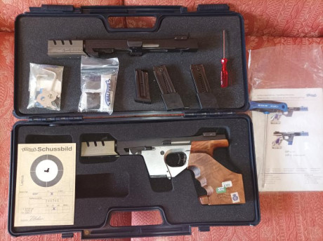 Buenas a todos.
Vendo pistola GSP EXPERT en calibre.22 con conversor del calibre.32.
La pistola y el conversor 00