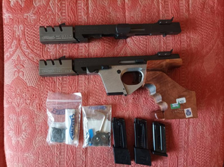 Buenas a todos.
Vendo pistola GSP EXPERT en calibre.22 con conversor del calibre.32.
La pistola y el conversor 10