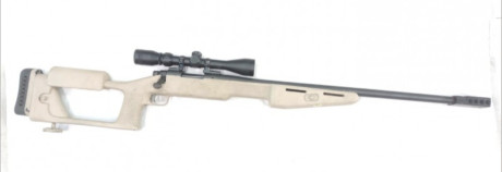 Rifle remington 700 cal 308w con culata de tiro anillas, visor y freno de boca
950€ 130
