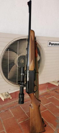 Impecable BROWNING BAR 2 calibre 30 06. 
Monturas y anillas originales APEL.
Visor ZEISS DIAVARI 1,1x4x24.
Alza 01