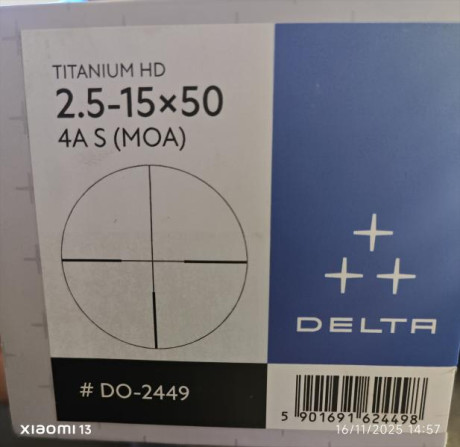 Delta Titanium HD 2,5-15x50 IR SideFocus ofrece una calidad y precisión excepcionales, se caracteriza 42