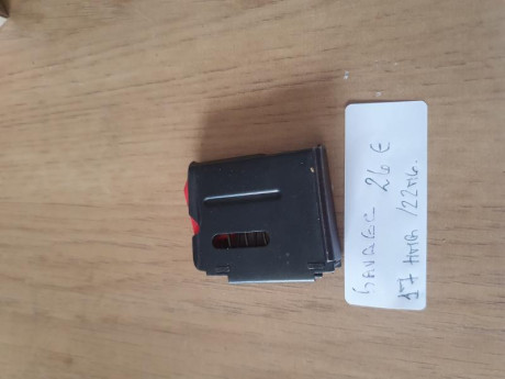 Vendo los siguientes cargadores del 22 LR. Más envío por Correo Certificado. Un saludo.
Mi nombre es Marcelo 00