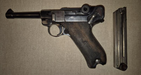 Vendo Luger P08 Erfurt en buen estado. La he utilizado en la modalidad de histórico-militar, pero por 02