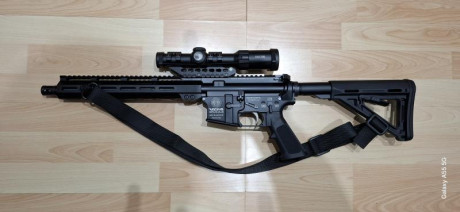 Rifle con mejoras como muelles de gatillo más suave y pasadores antirrotacionales más cargador de 10 limitado 00