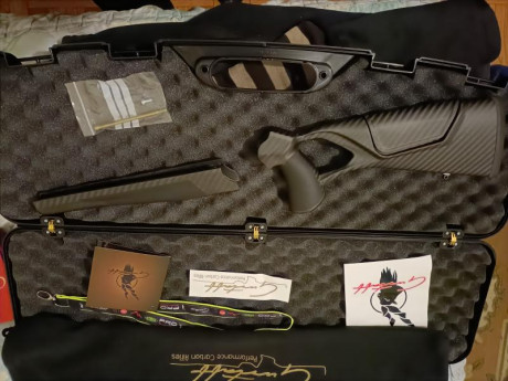 Culata de carbono,gustaff g8 ultimate,con empuñaduras antideslizantes GSG,válida para blaser r8 ultimate,nueva 01