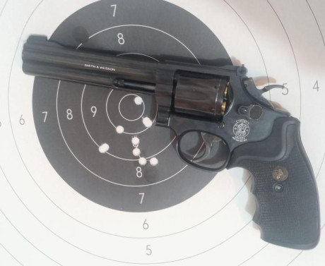 Se vende revolver Smith & Wesson modelo 16-4 cal 32 H&R (usa 32 SW wadcutter)

Modelo muy preciso 00