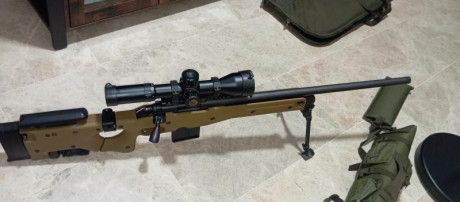 Rifle Remington 700 cañón de 61 roscado, cerrojo con pera táctica, disparador afinado de casa, chasis 01
