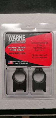 Surtido anillas Warne máxima sin estrenar, modelos 200M, 201M, 202M y 213M. Quedan tres de 1'' y unas 01