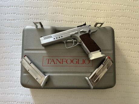 Buenas pongo a la venta una maravilla de pistola tanfoglio limited custom, cañón cónico bull barrel del 01