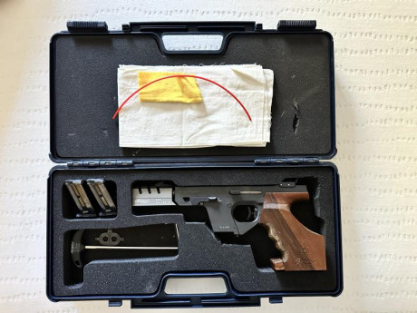 Buenas a todos.
Vendo pistola GSP EXPERT en calibre.22.
La pistola está en magnificas condiciones y funciona 00