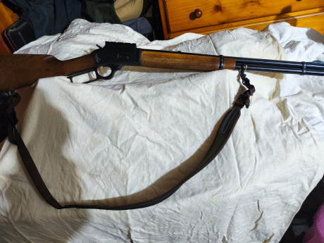 Rifle palanquero marca Marlin modelo 1894 ,calibre 44 remington magnun , cañon de 51 cm , estriado micro 01