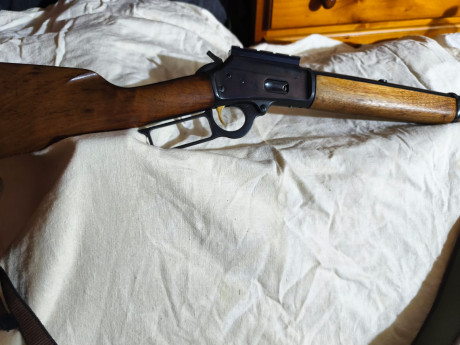 Rifle palanquero marca Marlin modelo 1894 ,calibre 44 remington magnun , cañon de 51 cm , estriado micro 12