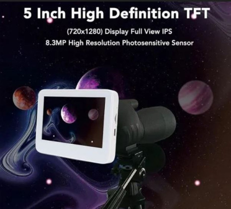 Accesorio para telescopio que permite capturar imágenes y videos de alta resolución y Telescopios terrestres 01