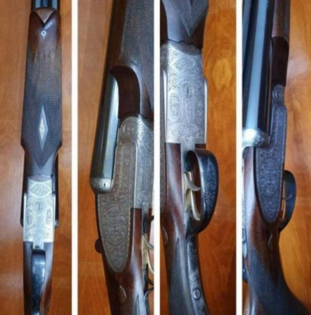 A la venta Escopeta Paralela Union Armera GRULLA mod. 21Special Gama Alta, Calibre 12, Cañon de 71 con 01