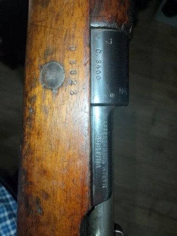 Buenos días : En venta rifle Máuser steyr 1912, chileno con bayoneta, calibre 308W, guiado en D .
A salido 01
