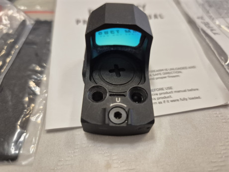 Vendo visor de punto rojo para pistola, de 3 MOA, marca FOXarmy, modelo FXV22, en perfecto estado en su 02