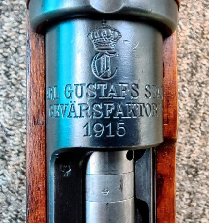 Vendo Carl Gustafs calibre 6,5x55 del año 1915 en perfecto estado.
Lo compré hace unos cuarenta años en 00