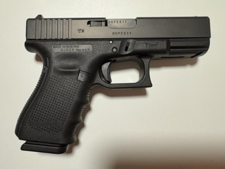 Vendo Glock 19 Gen 4, con mejoras:
Marca y modelo: Glock 19 Gen 4.
Estado: perfecta, sin marcas.
Mejoras 01