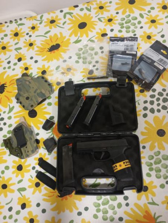 Se vende pistola Sig Sauer P 365 X Macro con tres cargadores y dos fundas  de kydex hechas por empresa 01