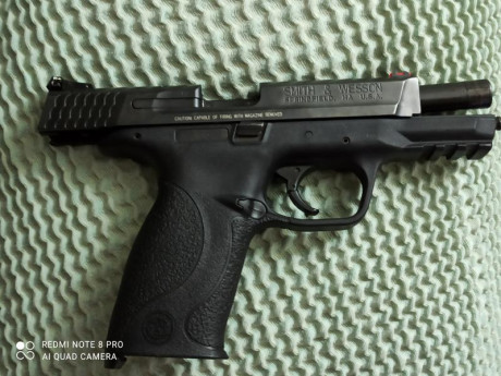 SW MP9, 9x19,tamaño  standard,primera generación ,con miras LPA de fibra,4 cargadores de 17,lomos varios 02