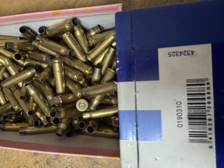 Tengo vainas del 308 a las que no les daré uso. Son de un solo disparo y están tal como salieron del rifle 00