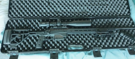 El rifle solo, sin equipo 1500€
Comprado hace 3 meses y tiene menos de 200 disparos.
Lo vendo por motivos 00
