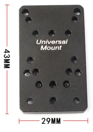 hola 
hace unos meses compra una placa de montaje para punto rojo 
se monta en el cañon de la Ruger PC 00