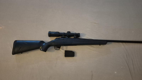 Buenas, Vendo rifle nuevo a estrenar Winchester XPR cal. 308, es para tirador zurdo. Lleva un visor AVISTAR 10