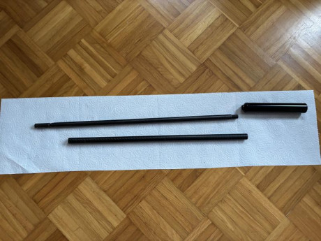 Vendo cañón. Hw100 600 mm largo en 4.5mm
Va con funda de carbono y moderador weihrauch. 
Precio 120 euros. 00