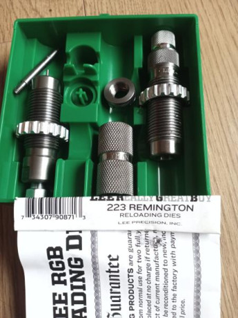 Vendo 223 remington reloading dies set

45€ envio incluido 01