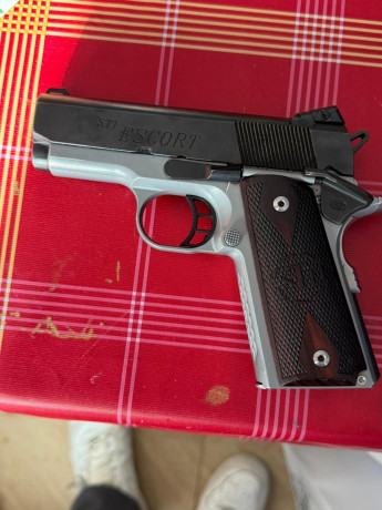 Mi compañero de club vende su pistola STI Escort de calibre 45ACP.
Precio: 850 €.
La pistola se encuentra 01