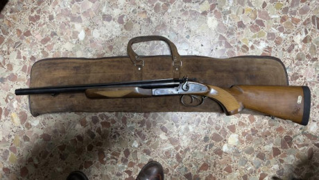 Se vende escopeta paralela Norinco paralela del 12 JW-2000 de cañones cortos y martillos externos en estado 01