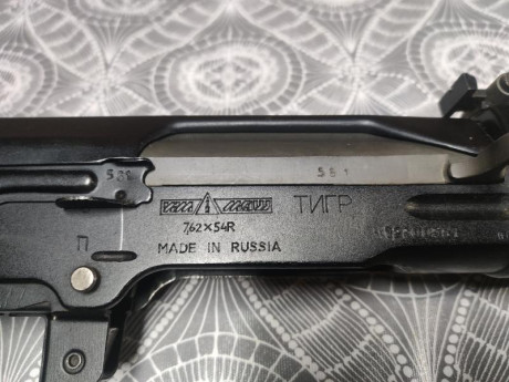 Pongo a la venta un Izhmash Tigre en el calibre original 7.62x54R. Es la versión con acabados en madera, 12