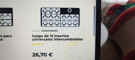 Vendo insertos de tunel de Pedersoli.He comprado un tunel recientemente y viene con los insertos que no 00