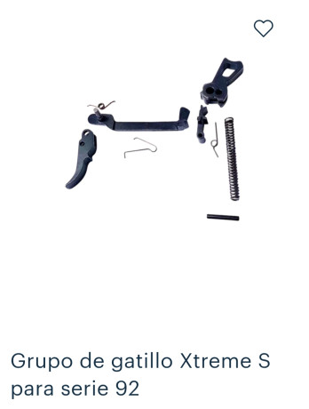 Me pongo ala búsqueda de kit de gatillo con todo sus componentes del kit extreme de la Beretta 92 X perfoman 00